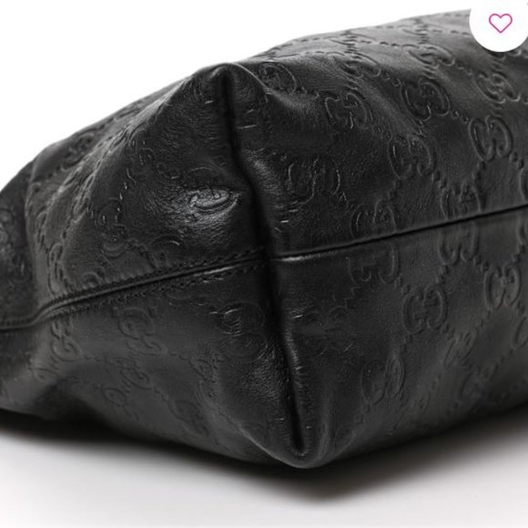 Gucci Guccissima Medium Icon Bit Hobo Black - Picture 3 of 9